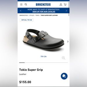 Birkenstock Tokio Super Grip - Women’s Size 6 - Black